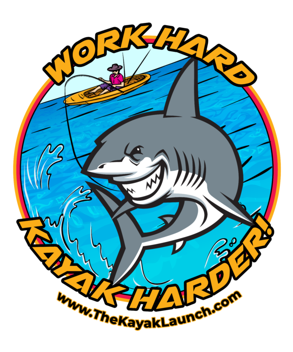 kayak shark t-shirt logo